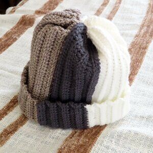 Cozy chunky handmade crochet beanie